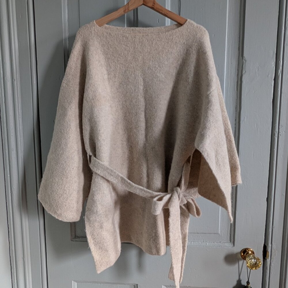 Lauren Manoogian Wool Belted Sweater